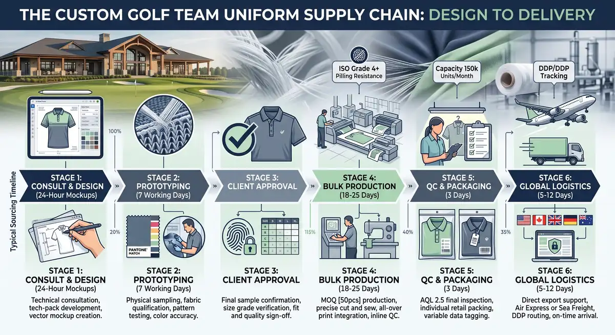 Designing Custom Golf Team Uniforms: From Concept to Delivery