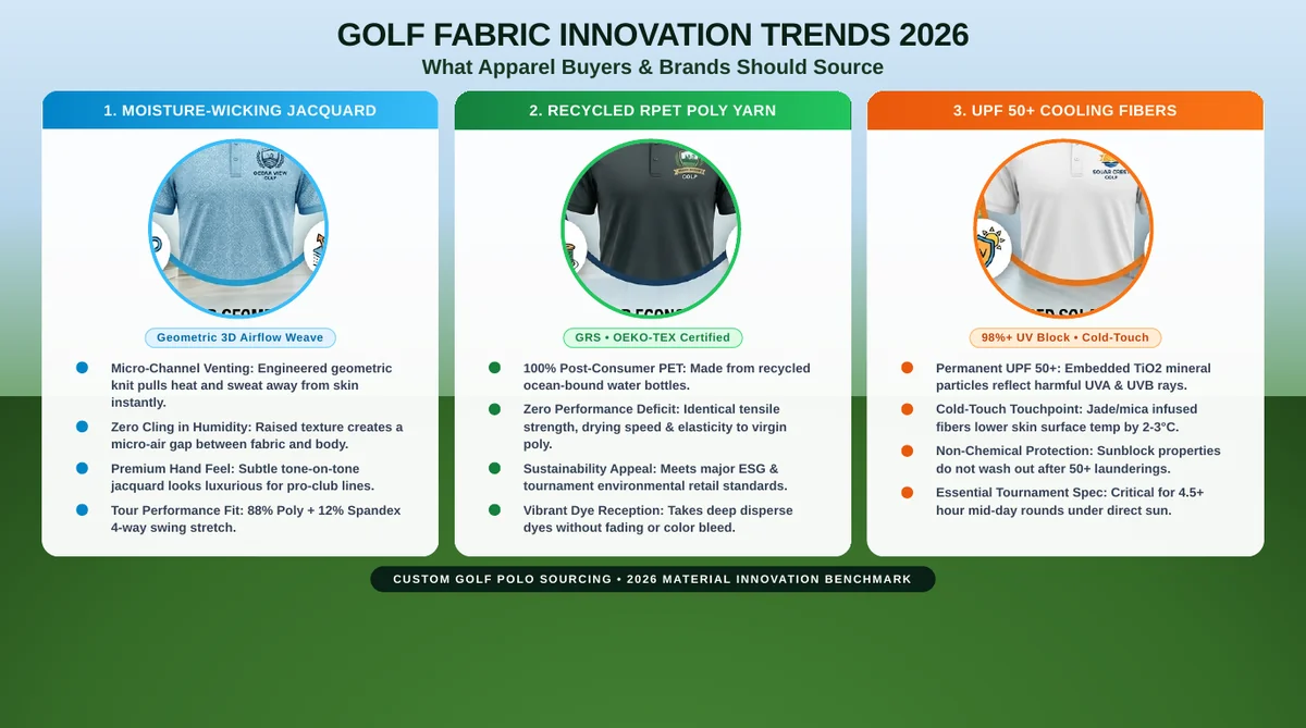 Golf Apparel Fabric Innovation Trends for 2026: What Buyers Should Source