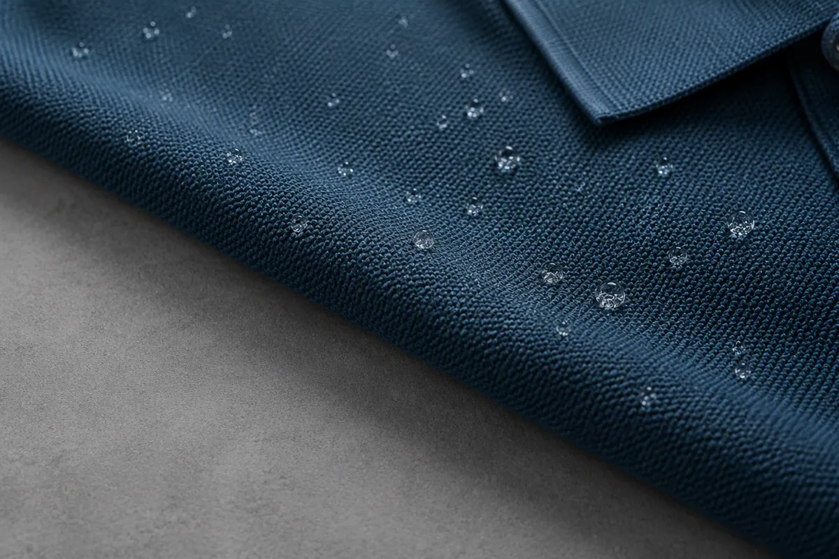 What fabric is best for custom moisture-wicking golf shirts?