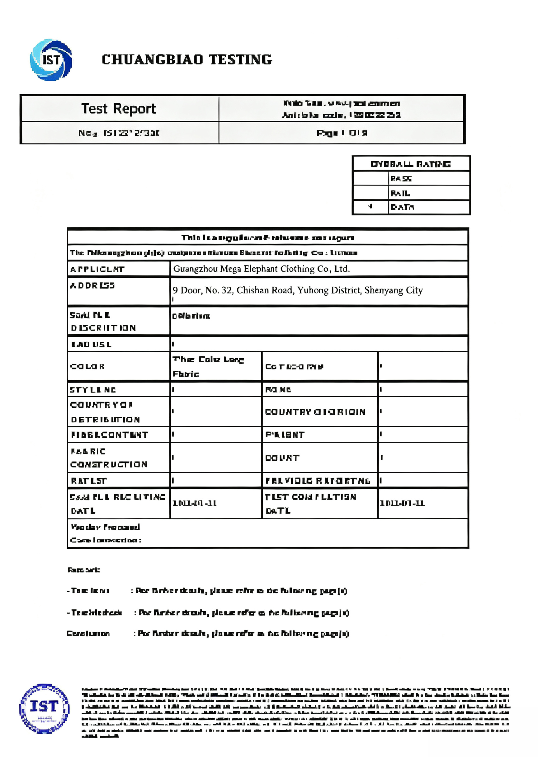 UPF 50+ sun protection test report for custom golf polos