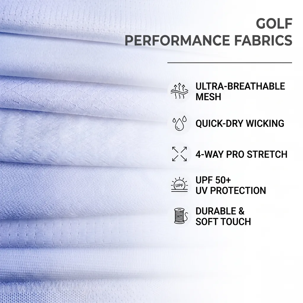 Custom Eagle Crest Golf Shirt: Athletic Performance Team Polo — custom golf shirt in 92% Polyester 8% Spandex, 3D Silicone Logo, Embroidery, Woven Label, low MOQ 50 pcs
