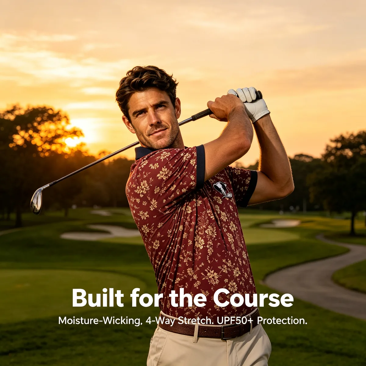 Youth Golf Polo — custom golf shirt in 100% High-Durability Poly-Interlock (165 GSM), Durable Micro-Embroidery / Sublimation / Washable Print, low MOQ 30 pcs — view 3